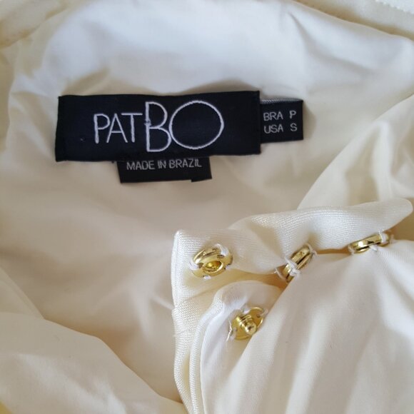 PatBO ! Netted Long Sleeve Fringe Beach Dress in Ivory ( Small ) - Picture 13 of 14